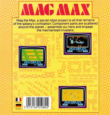 Mag Max (UK) (1986) (Trainer) box cover back